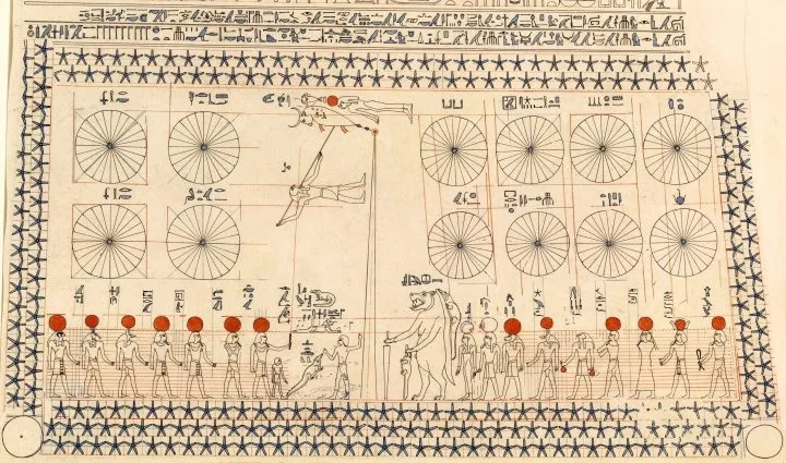 سقف مقبرة سننموت