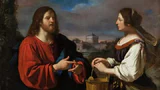 Christ and the samaritan woman il guercino giovanni francesco barbieri italian celestial images