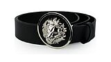 Lion head belt in black