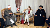 الأنبا إرميا ومحمد أبو زيد وإليشيا بيكر