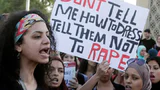 FILE PHOTO: Women chant slogans as they gather to protest against sexual harassment in front of the opera house in Cairo June 14, 2014, after a woman was sexually assaulted by a mob during the June 8 celebrations marking the new president Abdel Fattah al-Sisi's inauguration in Tahrir square. REUTERS/Asmaa Waguih/File Photo